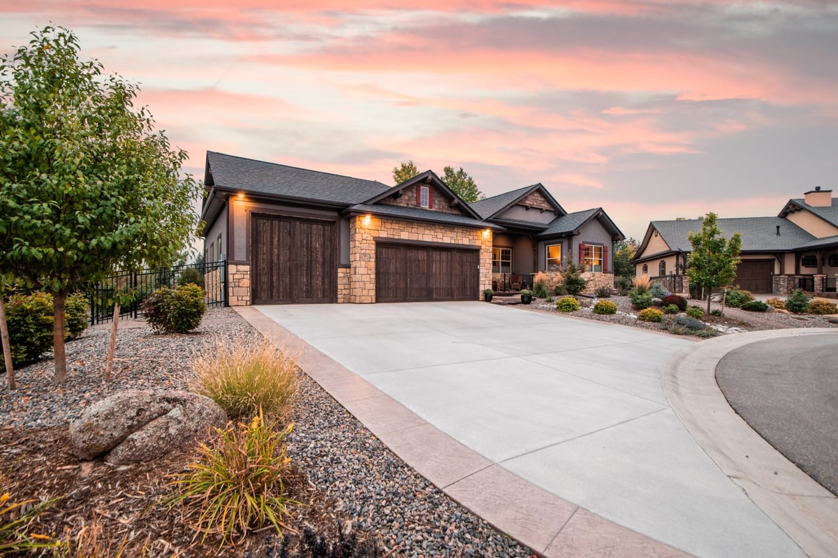 driveway and front yard design with modern landscaping in denver colorado exterior renovation